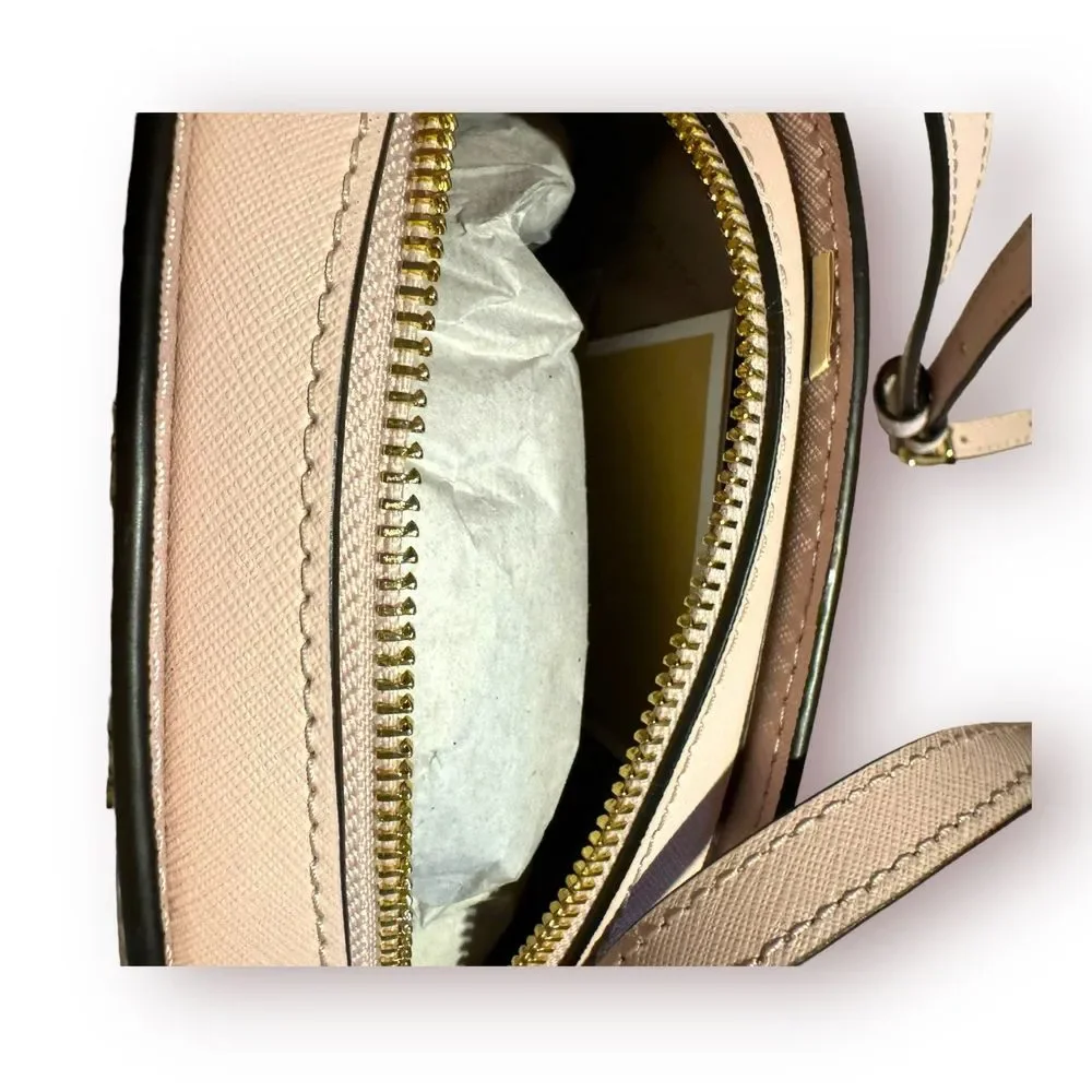 Michael Kors Leather Oval‎ Crossbody Jet Set Travel Blush Pink - Picture 5 of 8